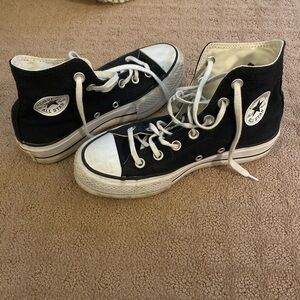 Converse platform high top shoes